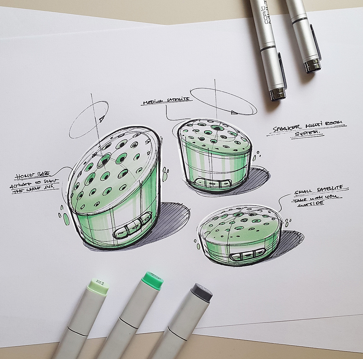 Hand drawn，manuscript，industrial design，product design，