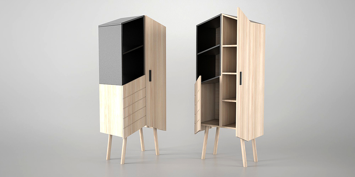 originality，furniture design ，Break through tradition，practical，Storage cabinet，details，industrial design，