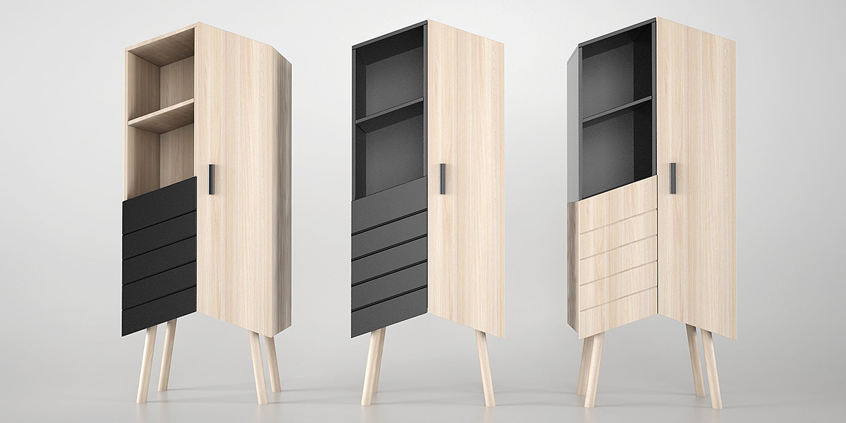 originality，furniture design ，Break through tradition，practical，Storage cabinet，details，industrial design，
