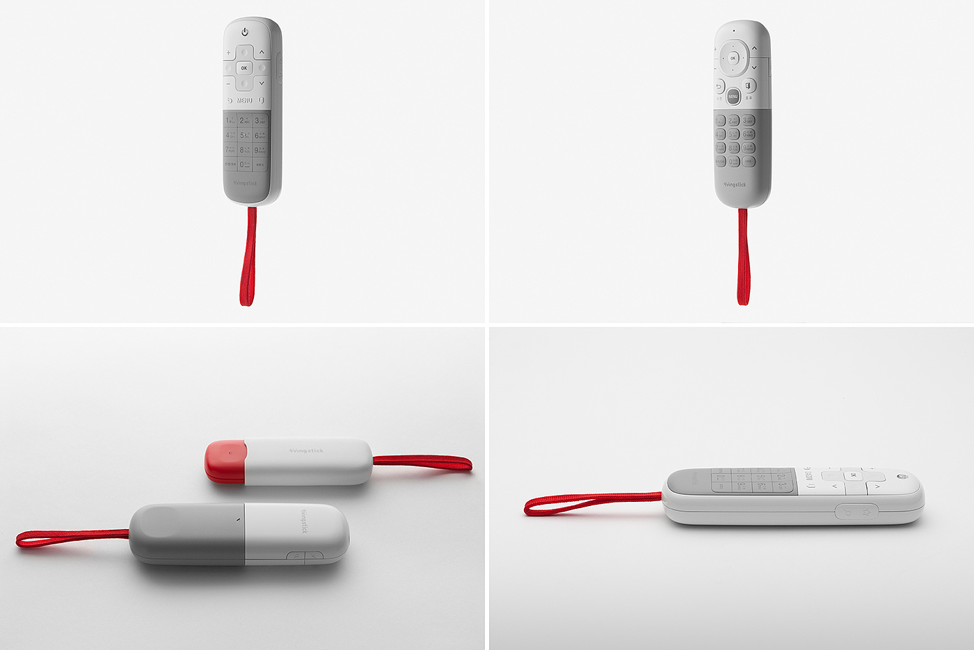 Remote control，fillet，Grayish white，product design，industrial design，