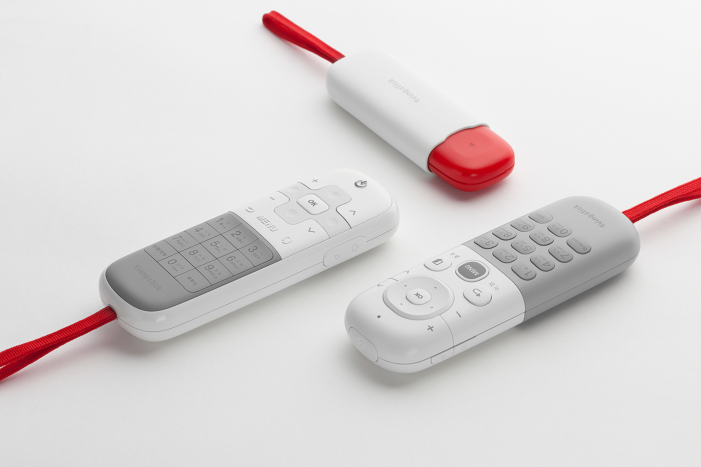 Remote control，fillet，Grayish white，product design，industrial design，