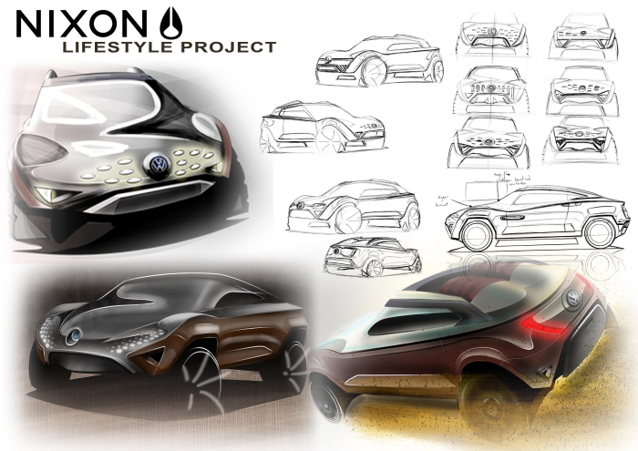 bmw，Automobile design，design sketch，