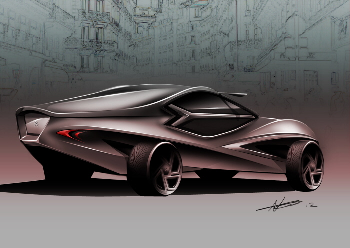 Automobile design，design sketch，