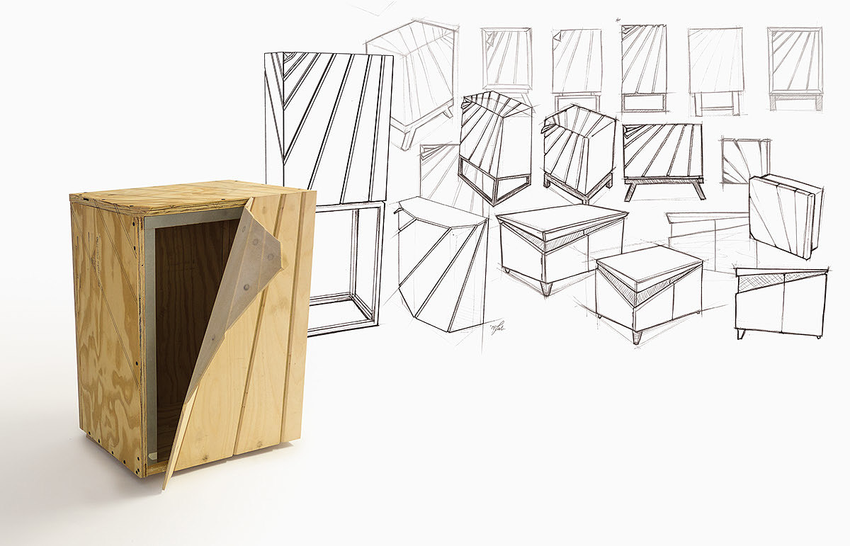 Golden dot award，personality，peel，cabinet，storage box，furniture design ，industrial design，