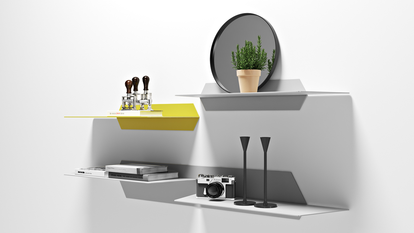 horizon，Home design，Shelf，fresh，Wall frame，industrial design，