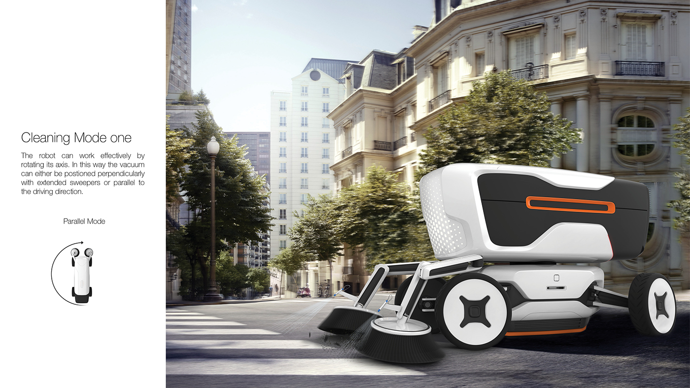 conceptual design，Sanitation vehicle，Urban transportation，Automobile design，industrial design，