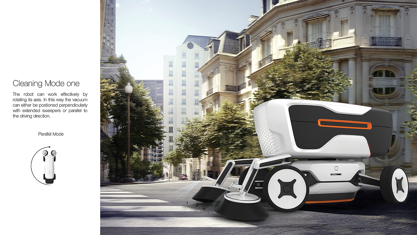 conceptual design，Sanitation vehicle，Urban transportation，Automobile design，industrial design，