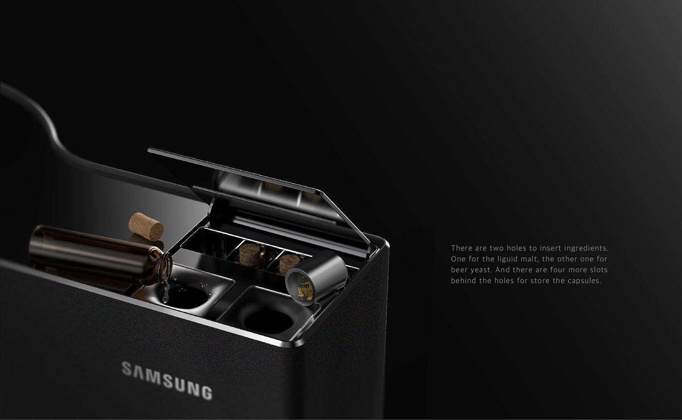 Beer machine，household，quick，exquisite，Samsung，industrial design，
