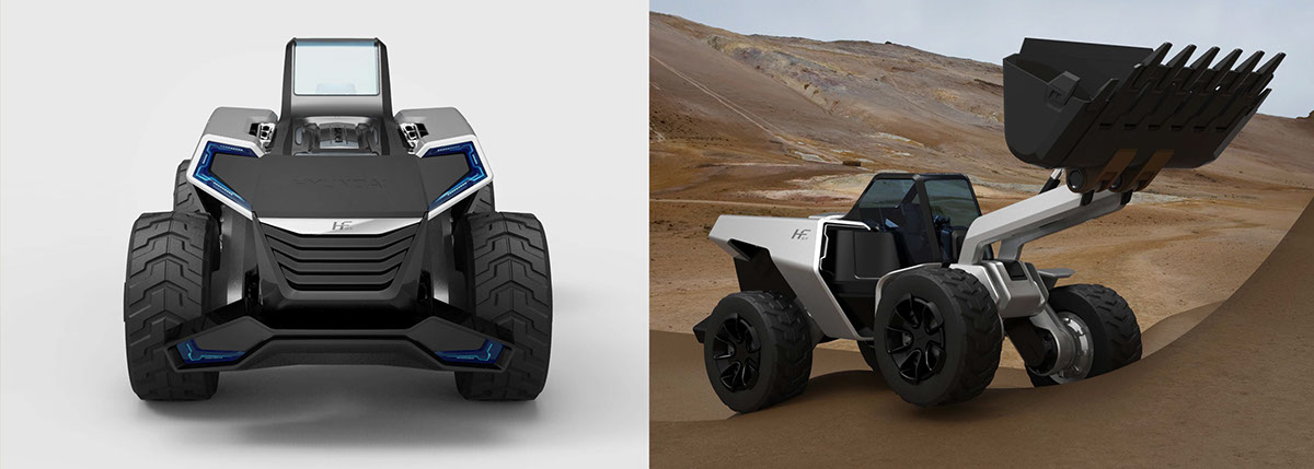 HHI brand，Hyundai Heavy Industries，conceptual design，innovate，New industrial equipment，industrial design，Mechanical vehicle，