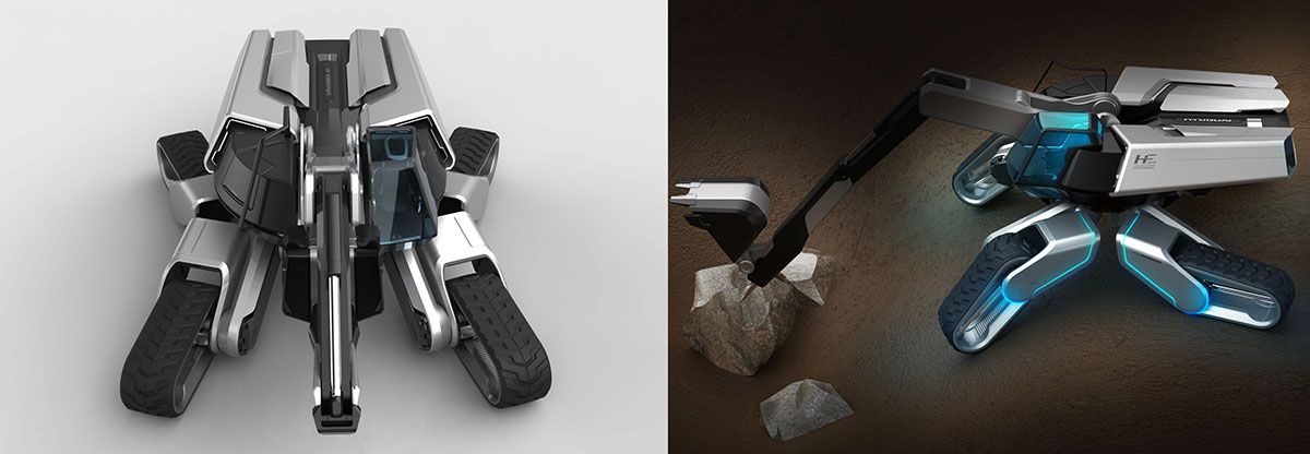 HHI brand，Hyundai Heavy Industries，conceptual design，innovate，New industrial equipment，industrial design，Mechanical vehicle，