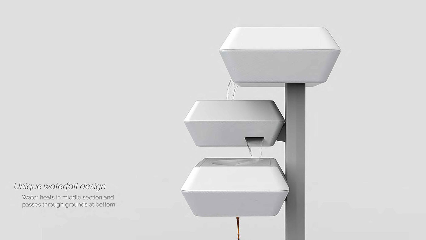 Enjoy the moment，waterfall，Coffee machine，originality，Stunning，Interesting，industrial design，