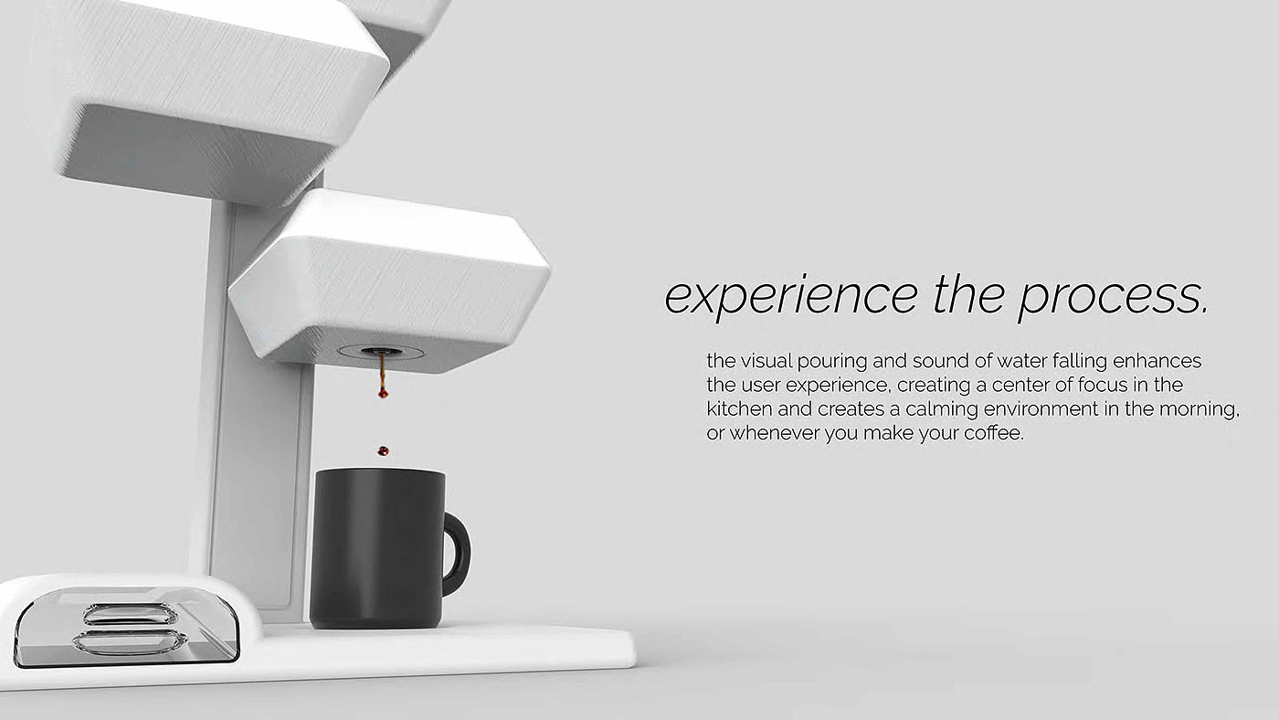 Enjoy the moment，waterfall，Coffee machine，originality，Stunning，Interesting，industrial design，