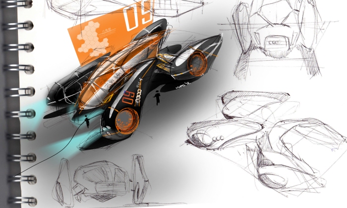 vehicle，Automobile design，design sketch，