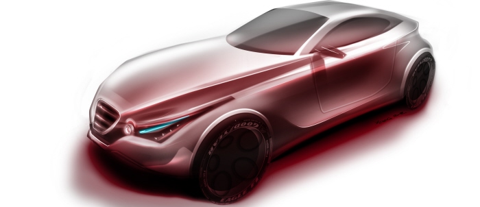 vehicle，Automobile design，design sketch，