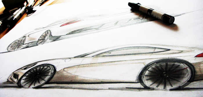 vehicle，Automobile design，design sketch，
