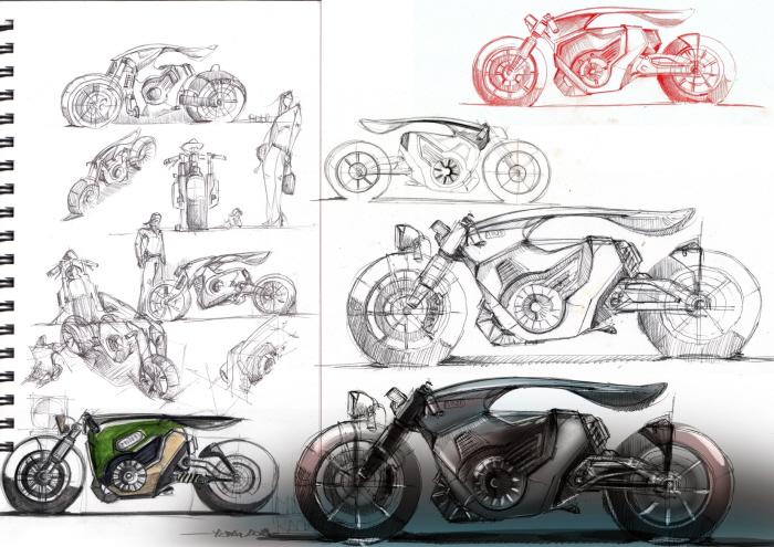 vehicle，Automobile design，design sketch，