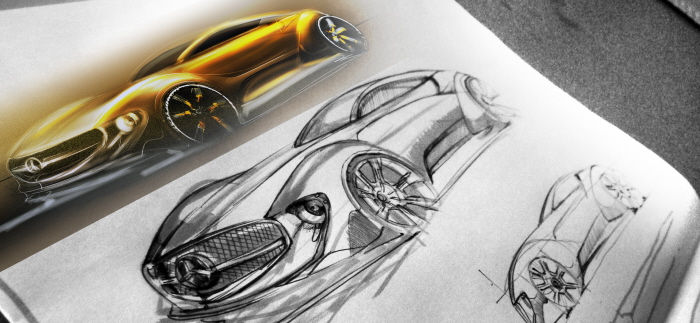 vehicle，Automobile design，design sketch，