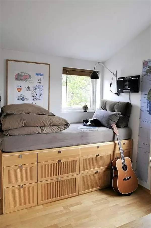 Bed，Receive，Large-sized apartment，Space utilization，Creative home，