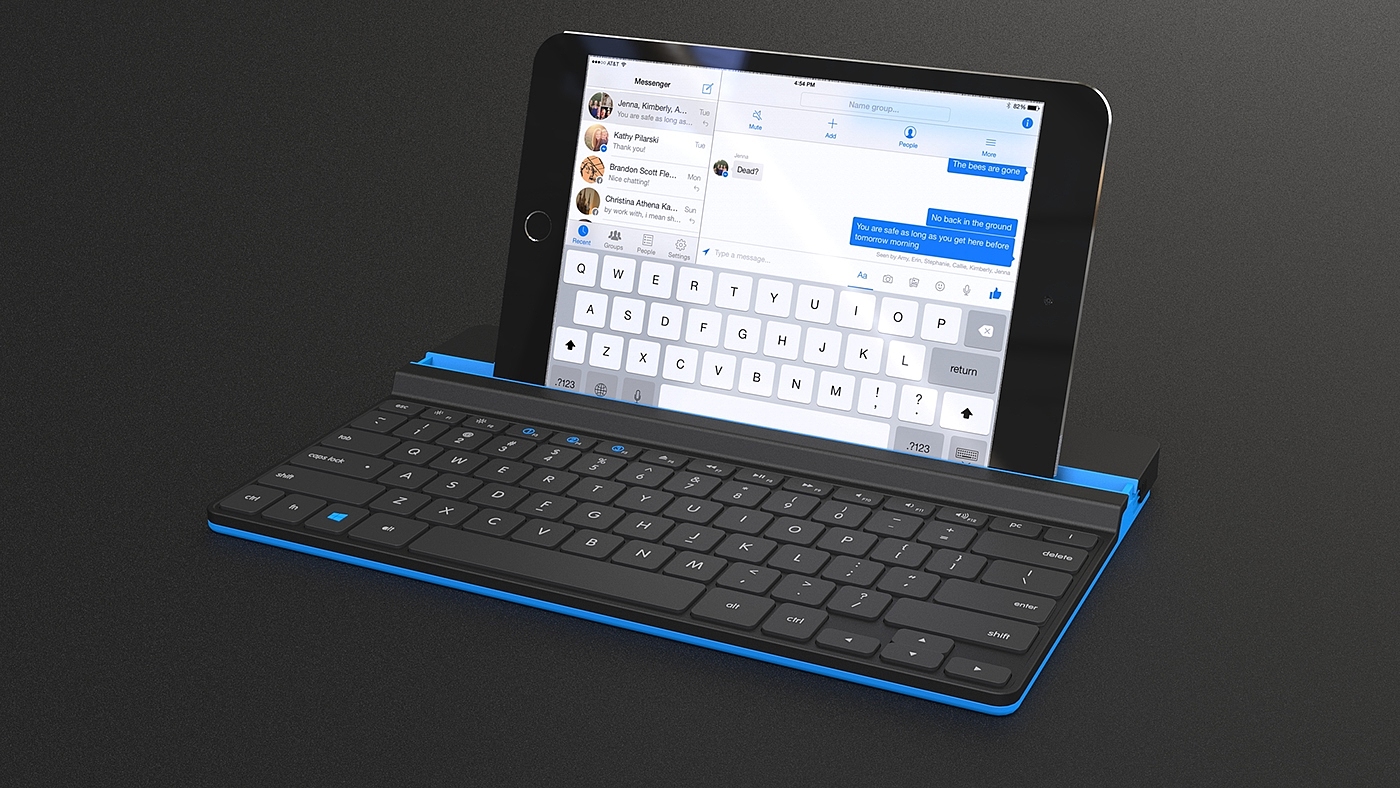 exquisite，Logitech，keyboard，red dot，logitech，k1500，wireless，Mobile companion，Tablet companion，industrial design，