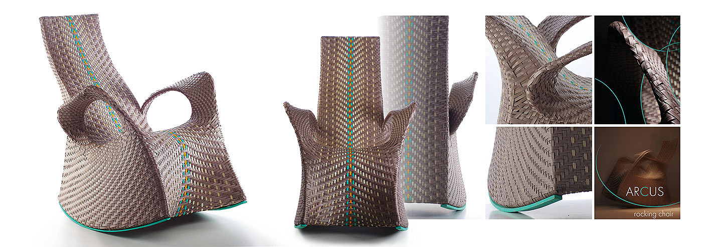 Leisure chair，Aluminum frame，wicker，Cane chair，furniture design ，industrial design，