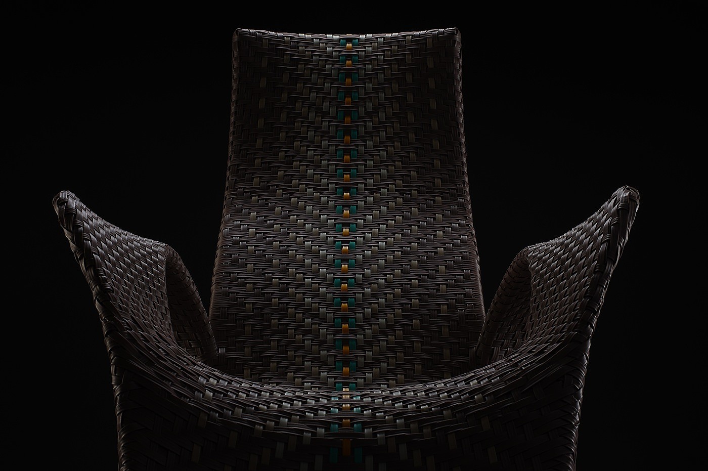 Leisure chair，Aluminum frame，wicker，Cane chair，furniture design ，industrial design，