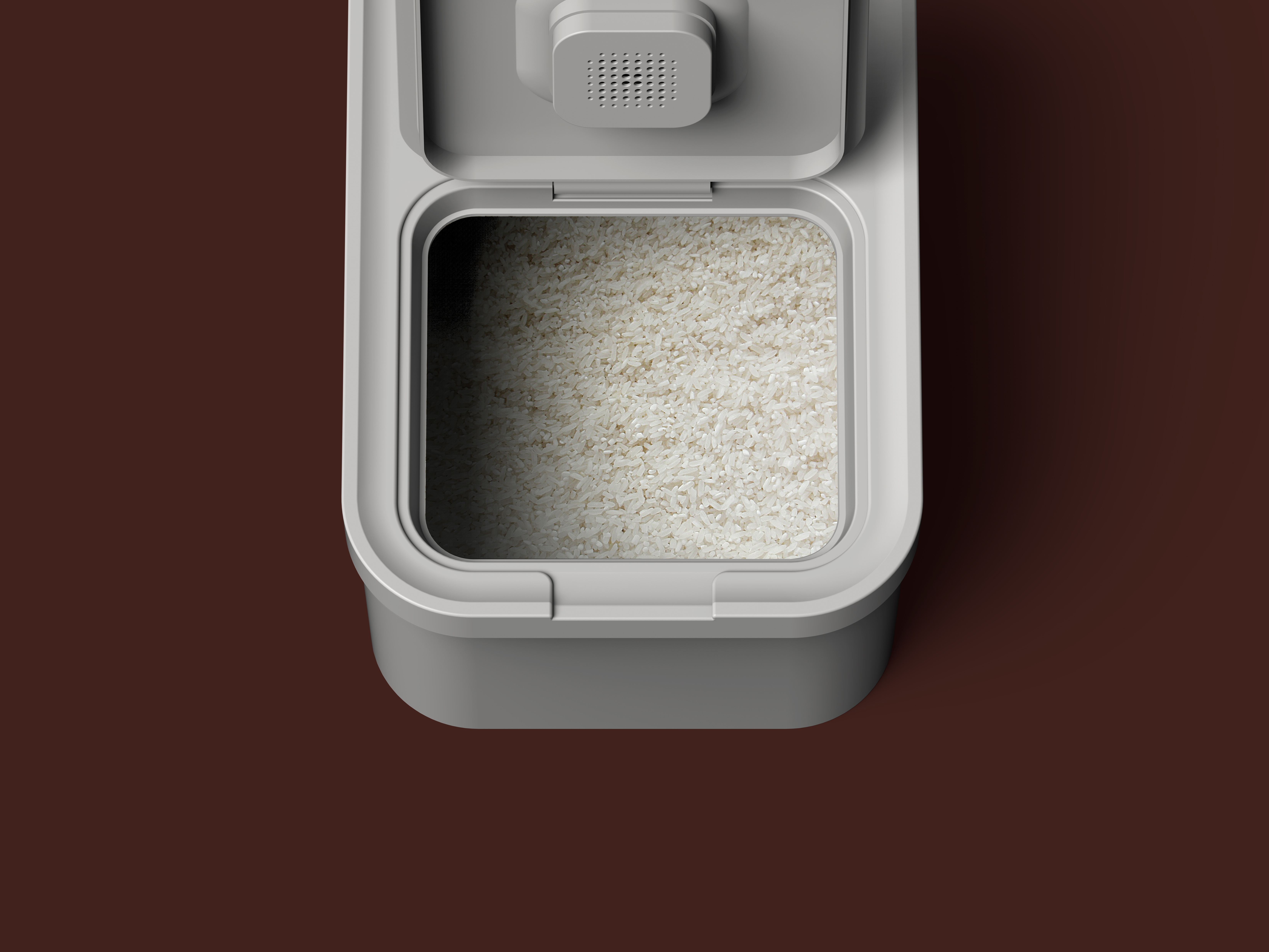 White products，Rice bucket，Minimalist design ，