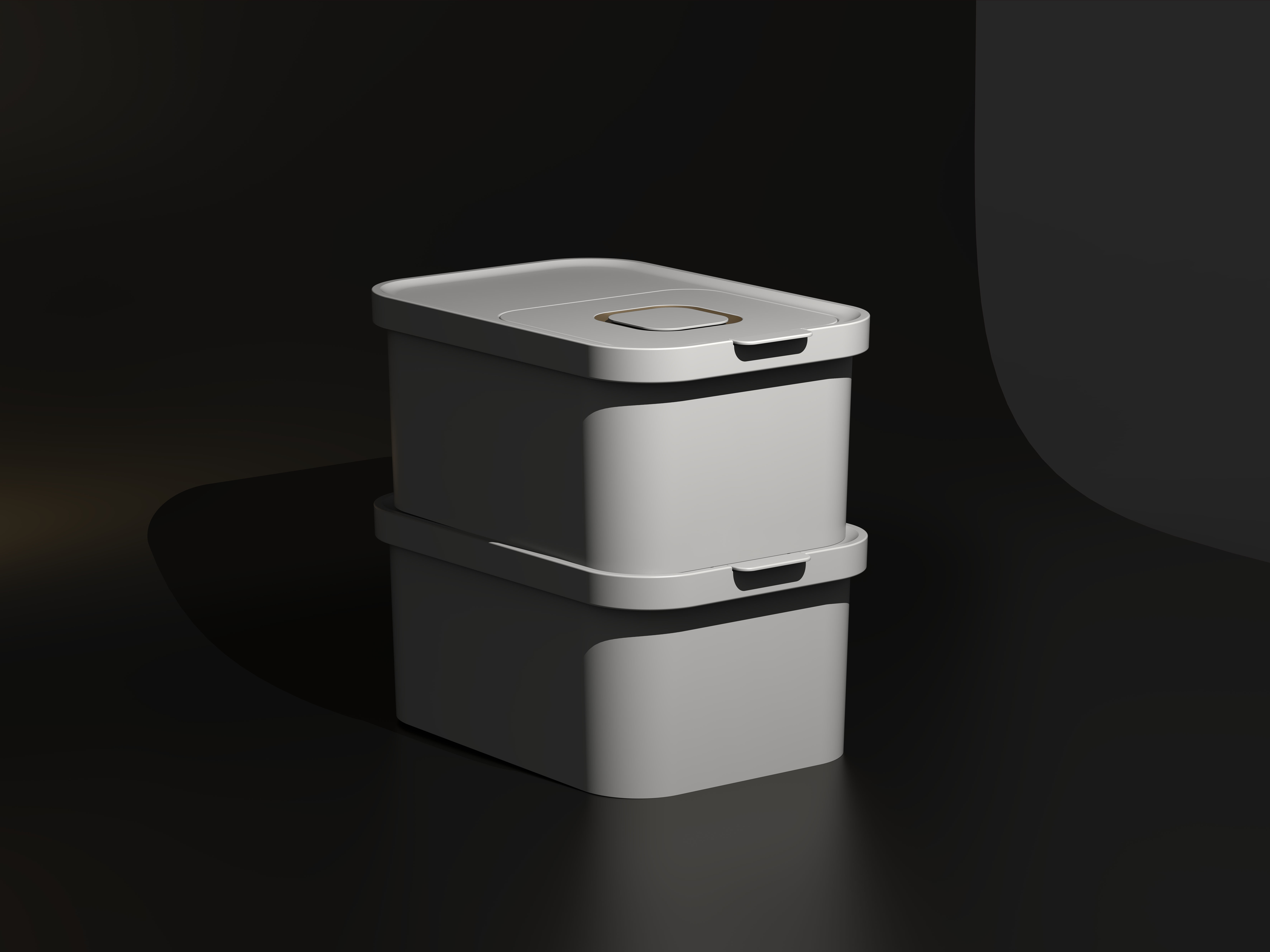 White products，Rice bucket，Minimalist design ，