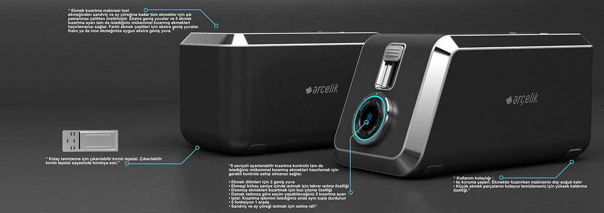 Home appliance design，industrial design，Kitchen appliances，toaster，delicate，gorgeous，