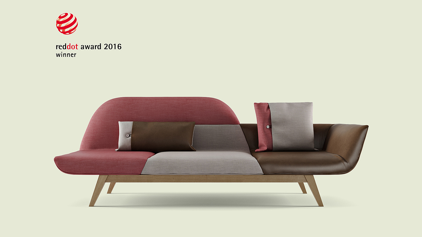 red dot，De stylization，Zhi Jian，sofa，industrial design，