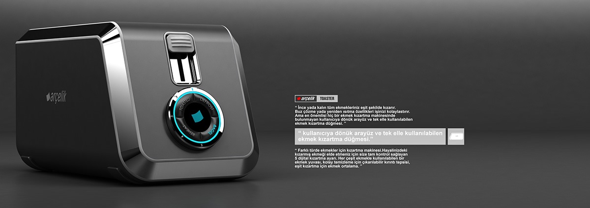 Home appliance design，industrial design，Kitchen appliances，toaster，delicate，gorgeous，