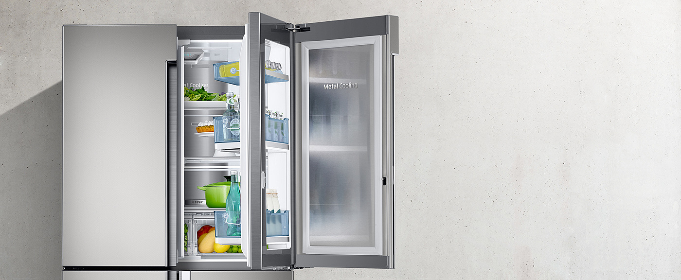 Samsung，high-capacity，Food display cabinet，Refrigerator，industrial design，Home appliance design，