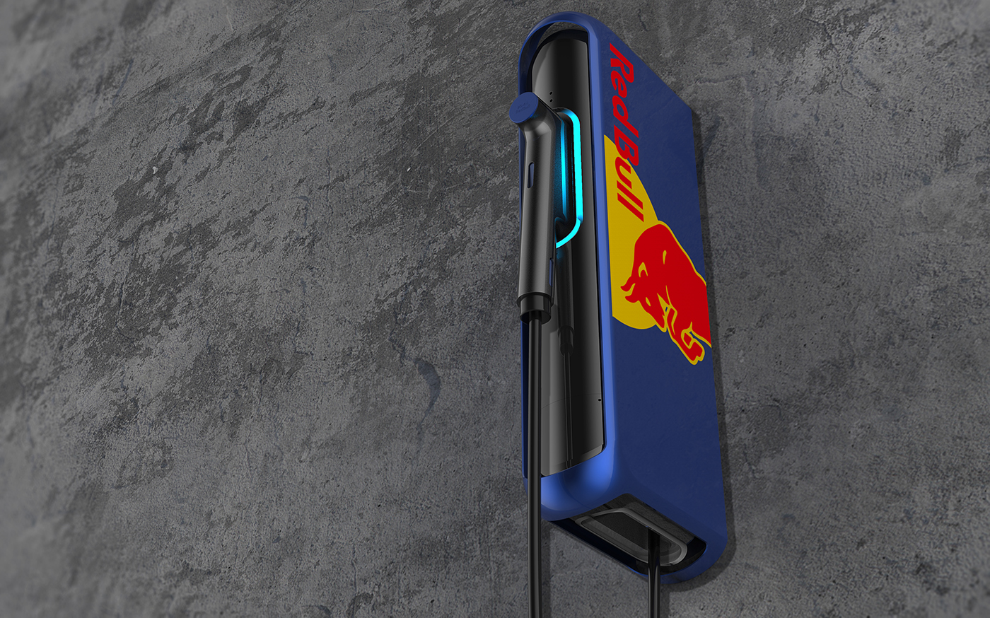 Redbull，electric vehicle，Charger，industrial design，General image，