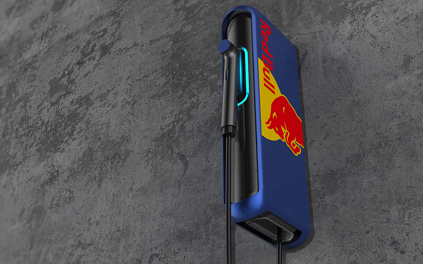 Redbull，electric vehicle，Charger，industrial design，General image，