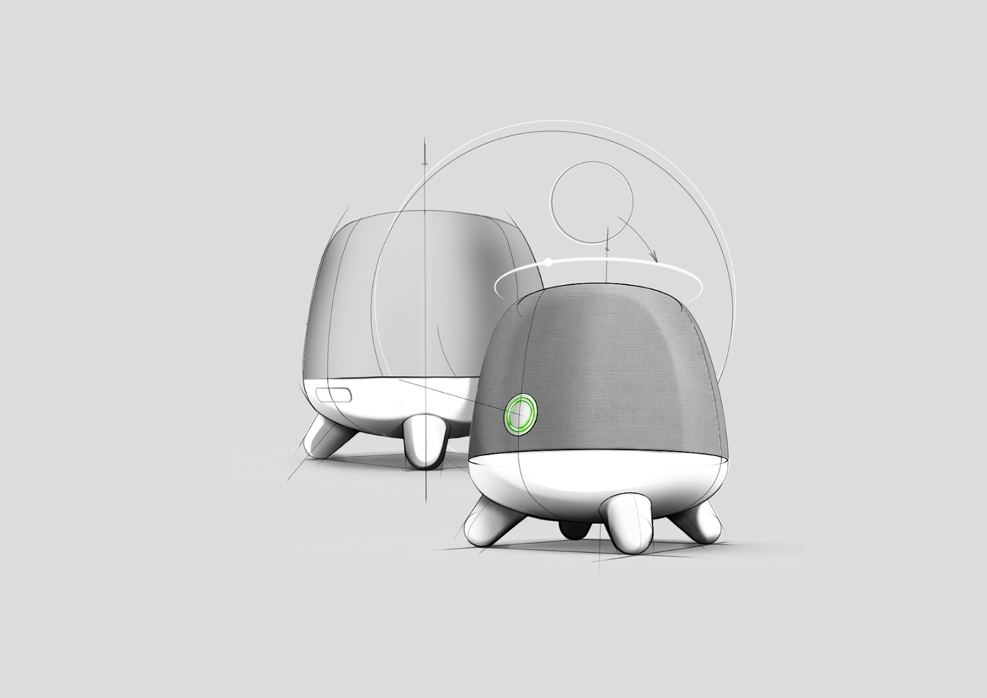 Hand drawn，luggage and bags，toaster，industrial design，General image，