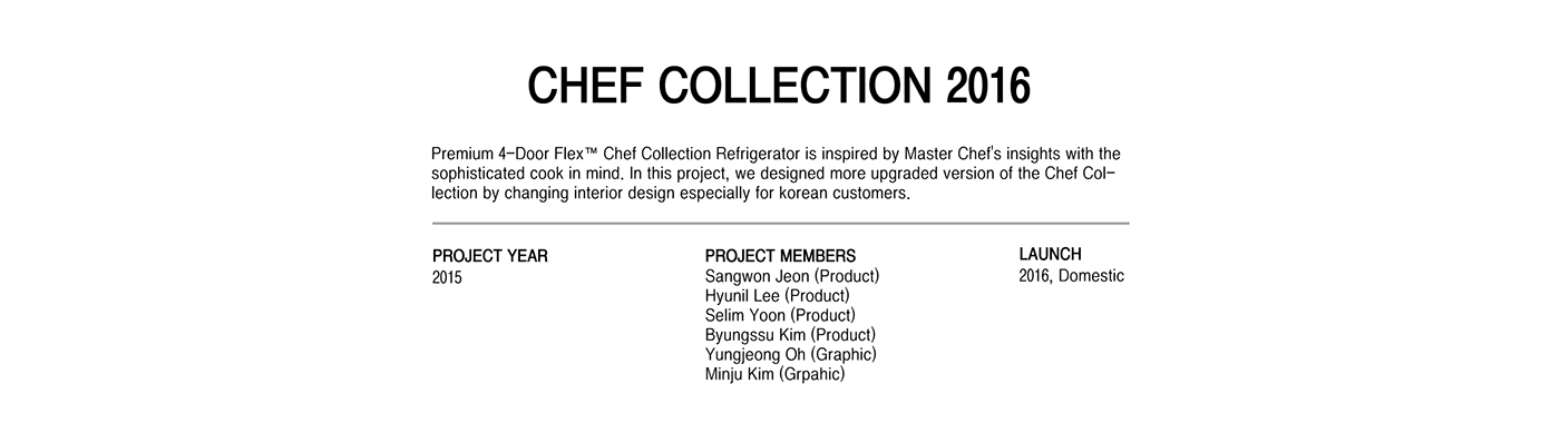 Samsung，Chef series，Refrigerator，Home appliance design，industrial design，