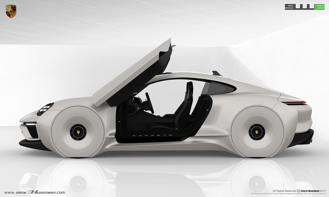 Porsche，future，Automobile design，industrial design，General image，