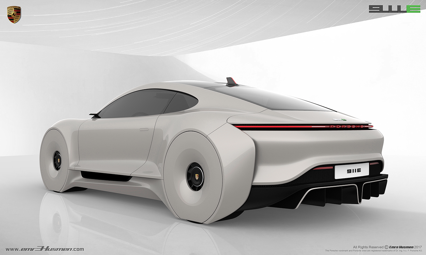 Porsche，future，Automobile design，industrial design，General image，