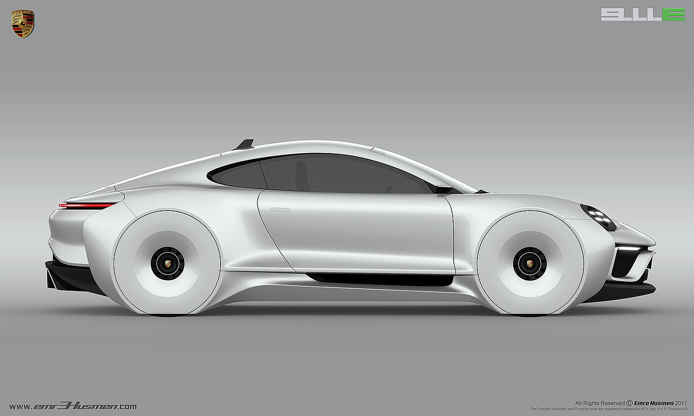 Porsche，future，Automobile design，industrial design，General image，