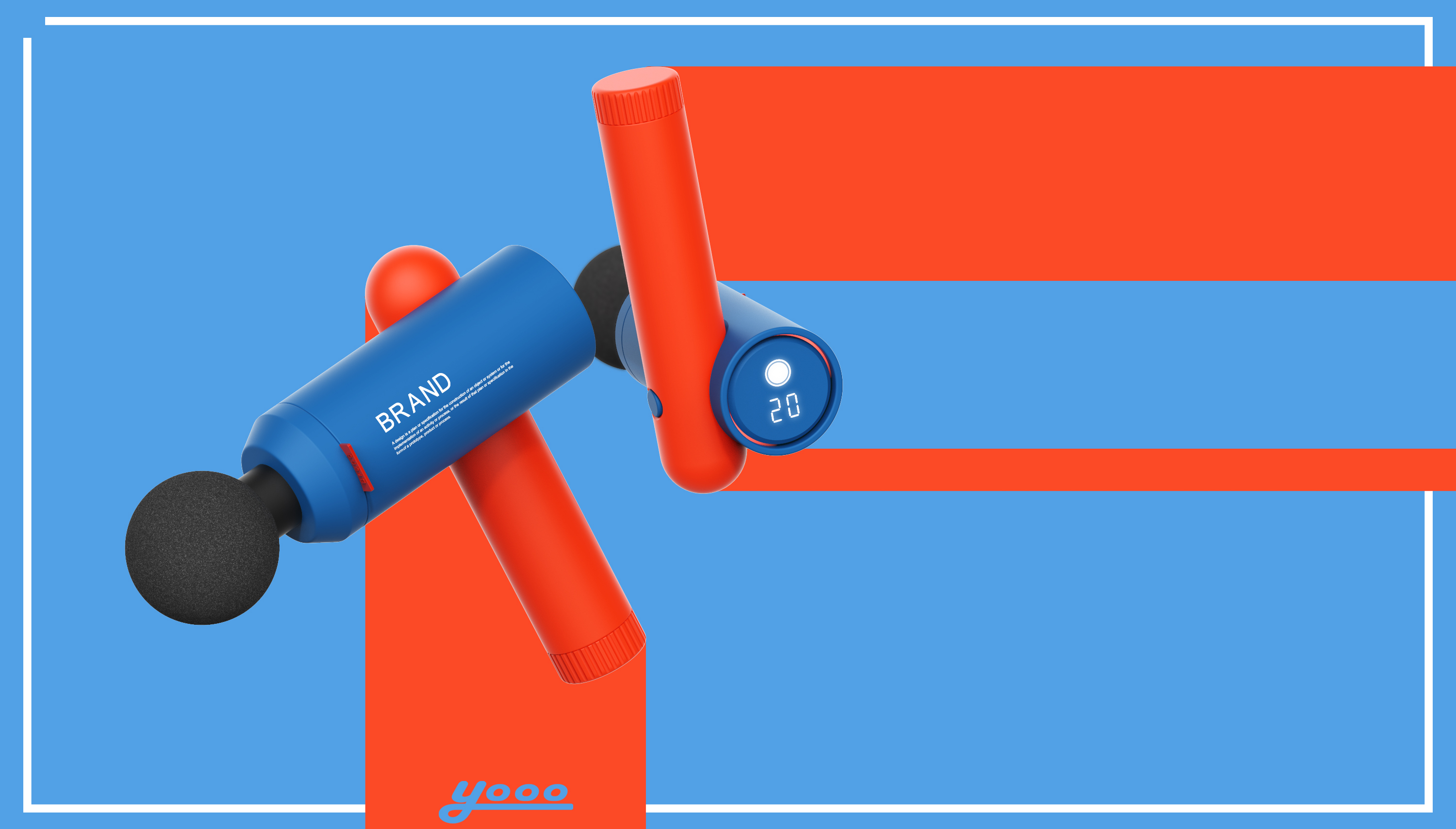 Fascia gun，One shot design，yooooooooooooooooo，