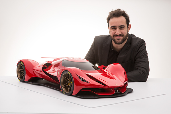 Sports car，General image，Model，sketch，Ferrari，