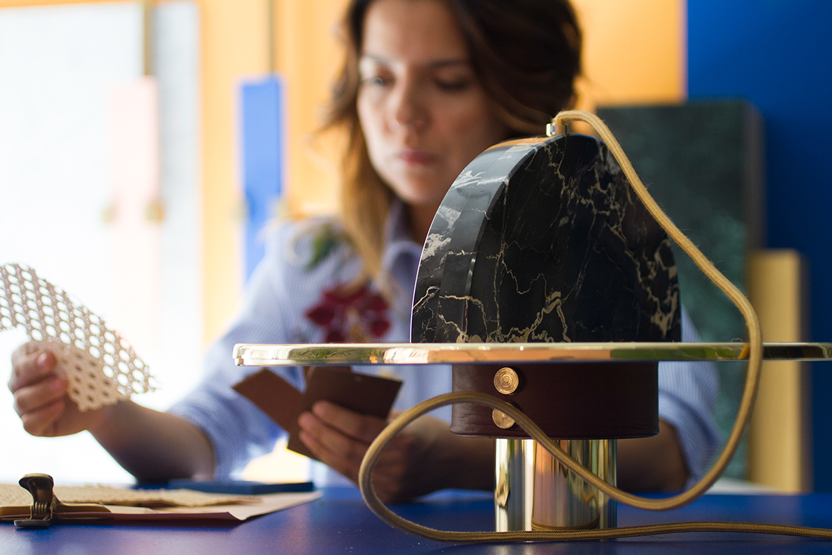 designer，Raco brand，Leatherwear，Marble，brass，Postmodernism，lamps and lanterns，industrial design，