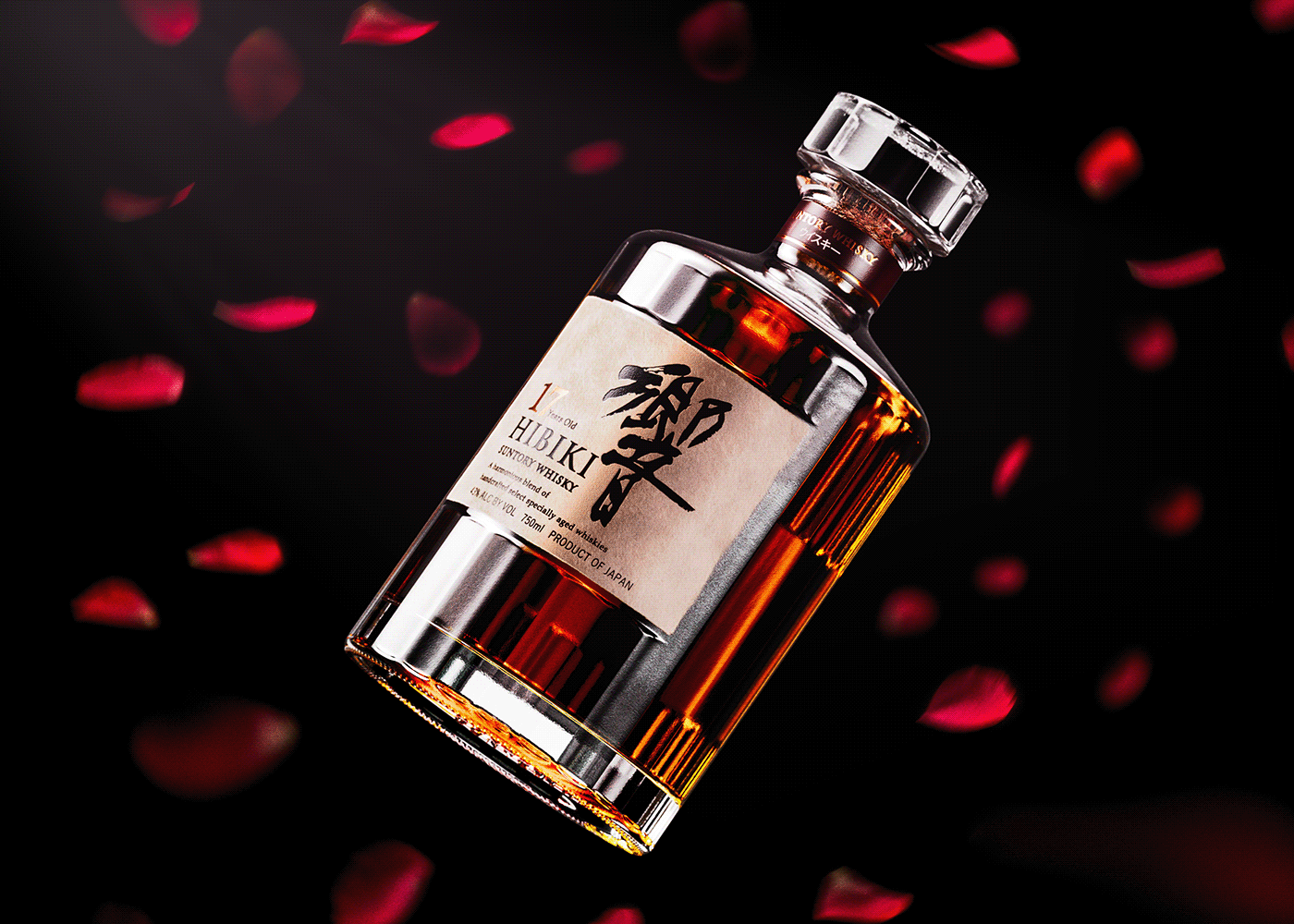 Hibiki 17，Advertising design，graphic design ，visual effect，