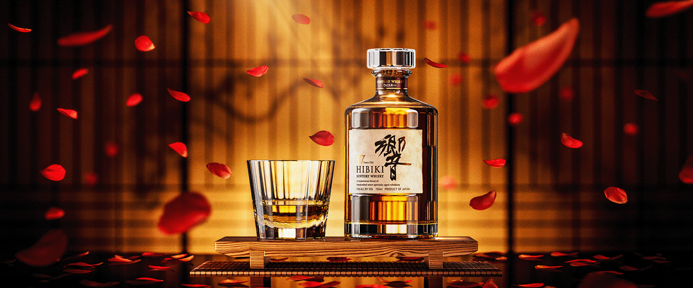 Hibiki 17，Advertising design，graphic design ，visual effect，