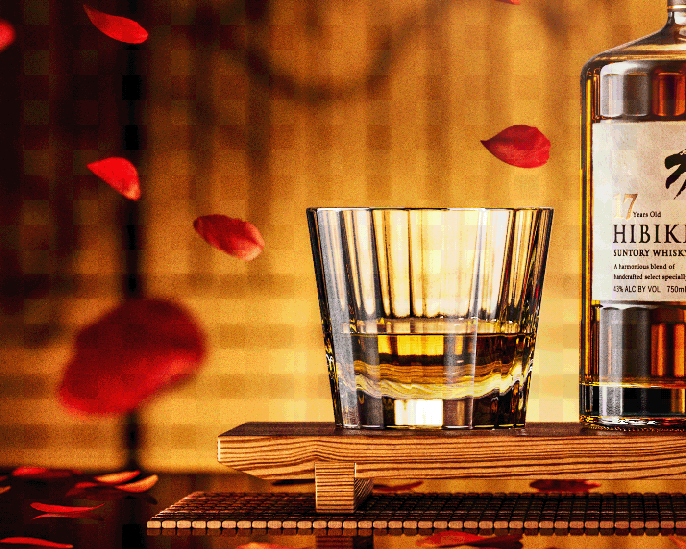 Hibiki 17，Advertising design，graphic design ，visual effect，