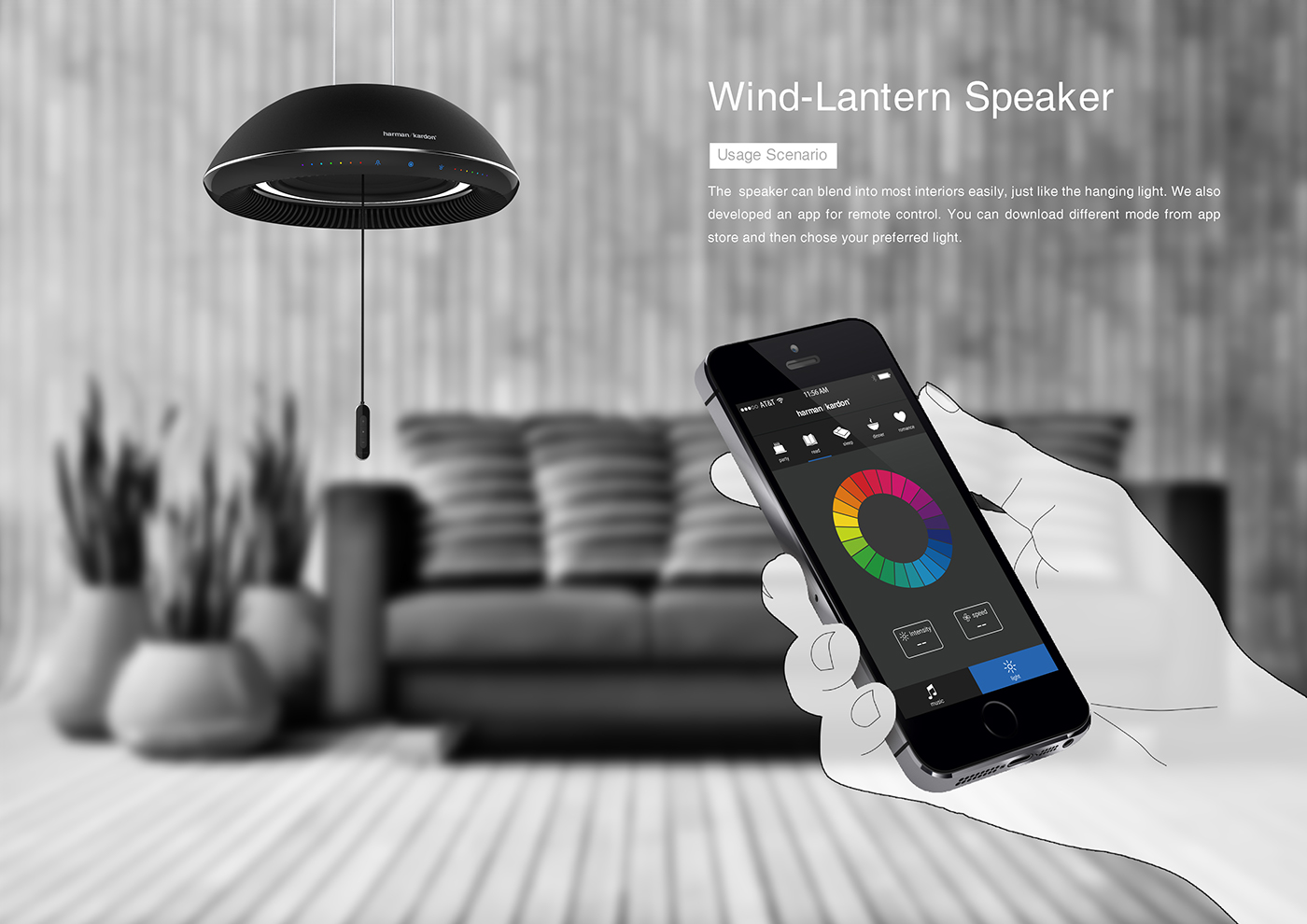 intelligence，loudspeaker box，Wind lantern，Wind chime，lantern，inspiration，Creative design，industrial design，