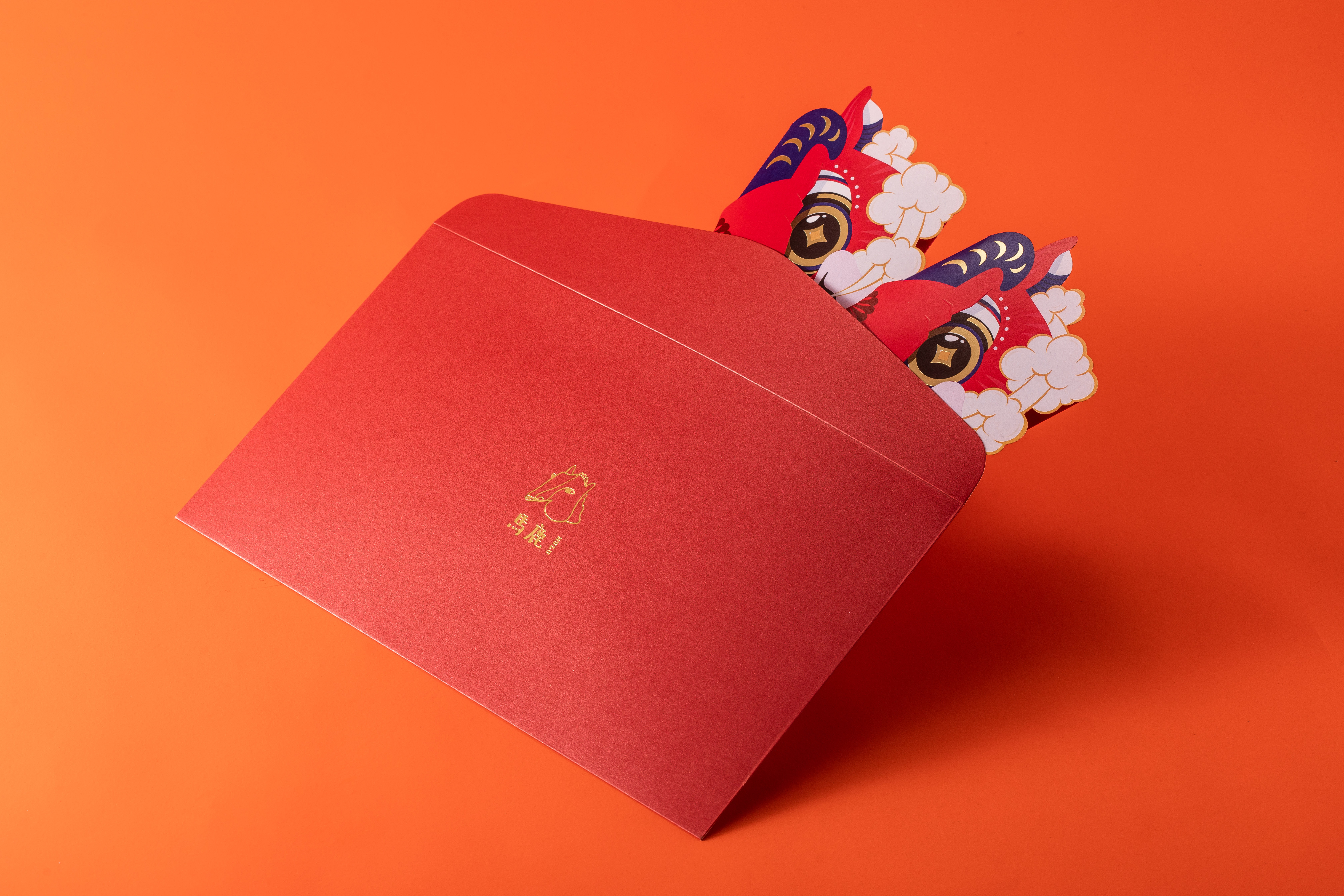 Red envelopes，the Chinese zodiac，year of the ox，