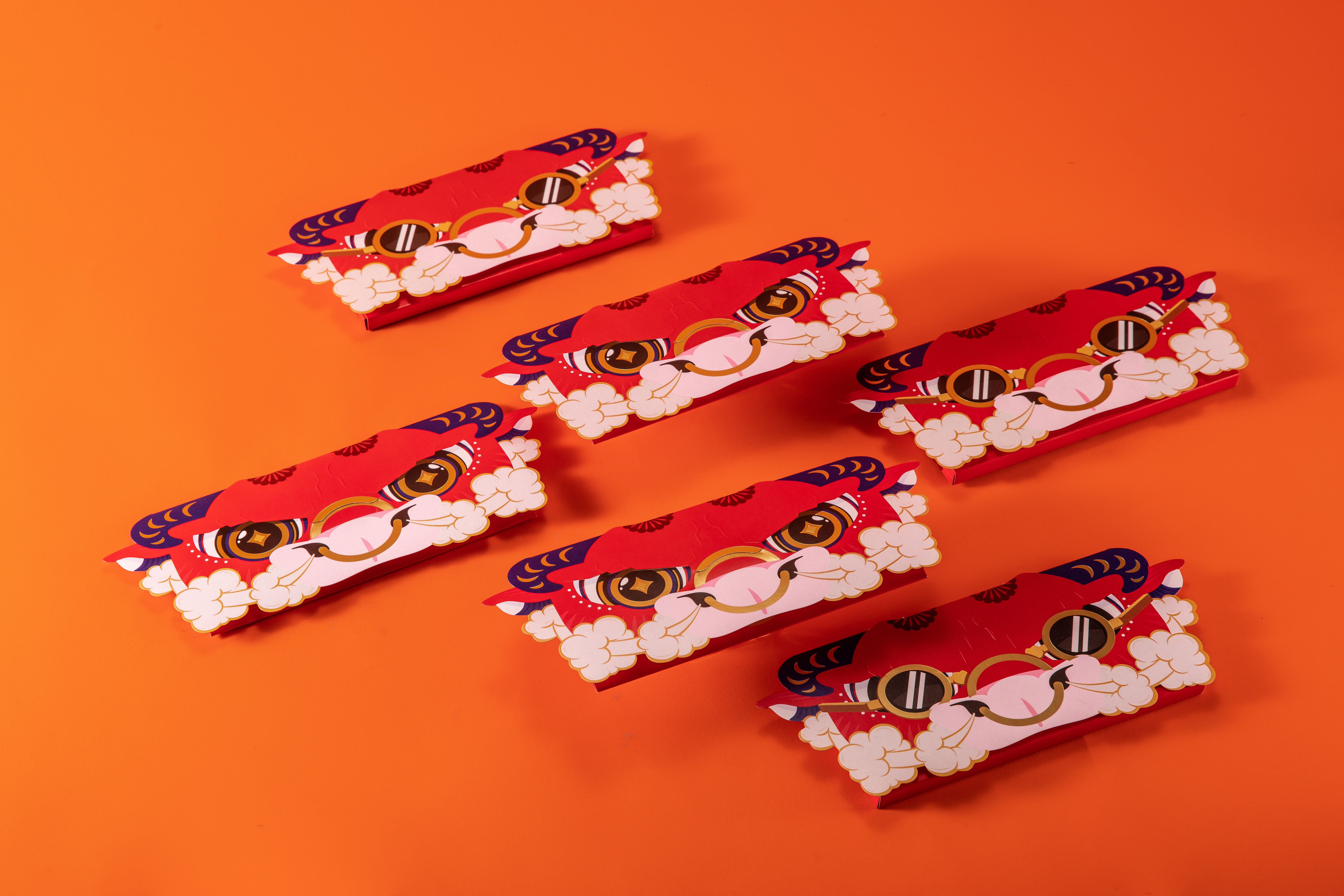 Red envelopes，the Chinese zodiac，year of the ox，