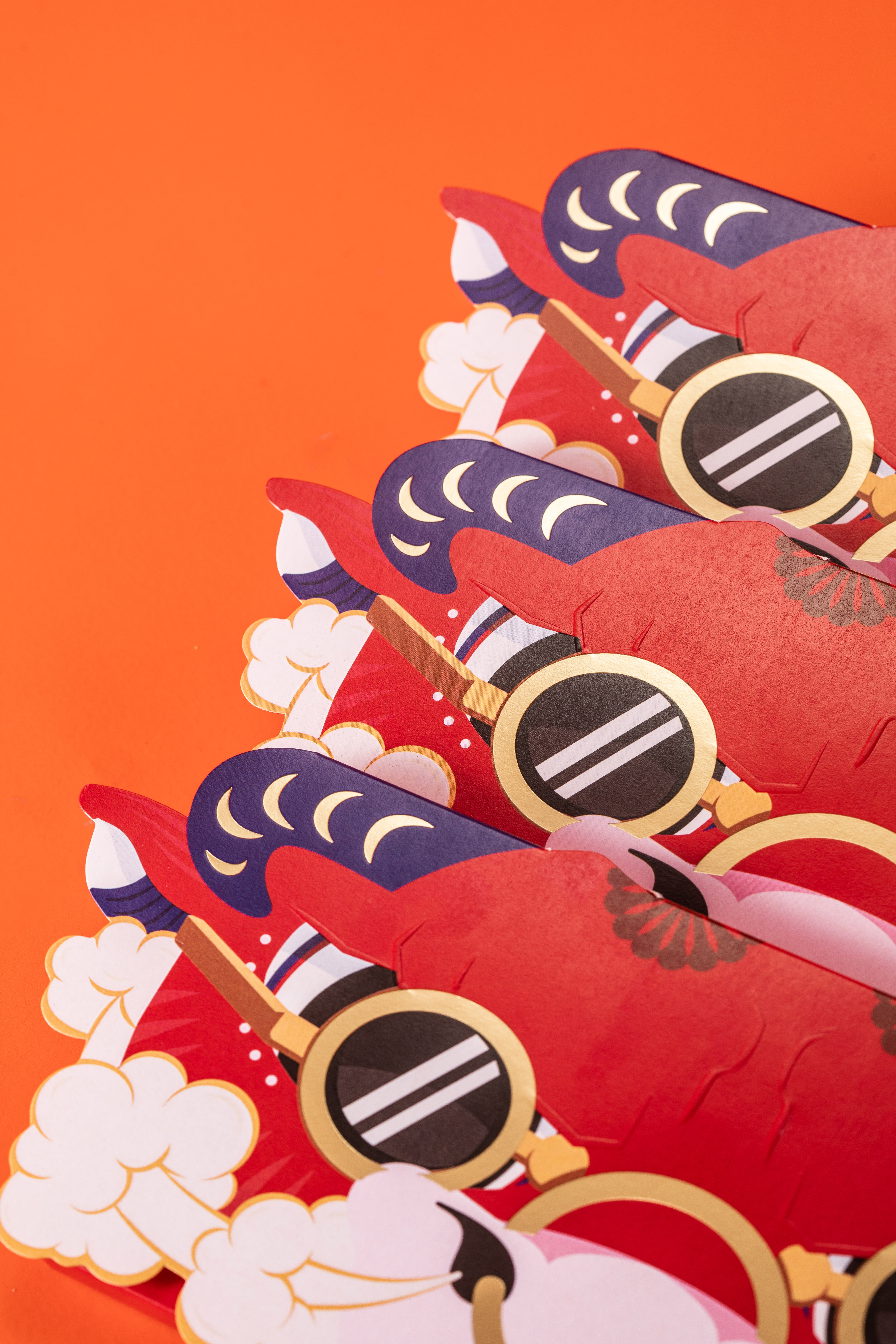 Red envelopes，the Chinese zodiac，year of the ox，