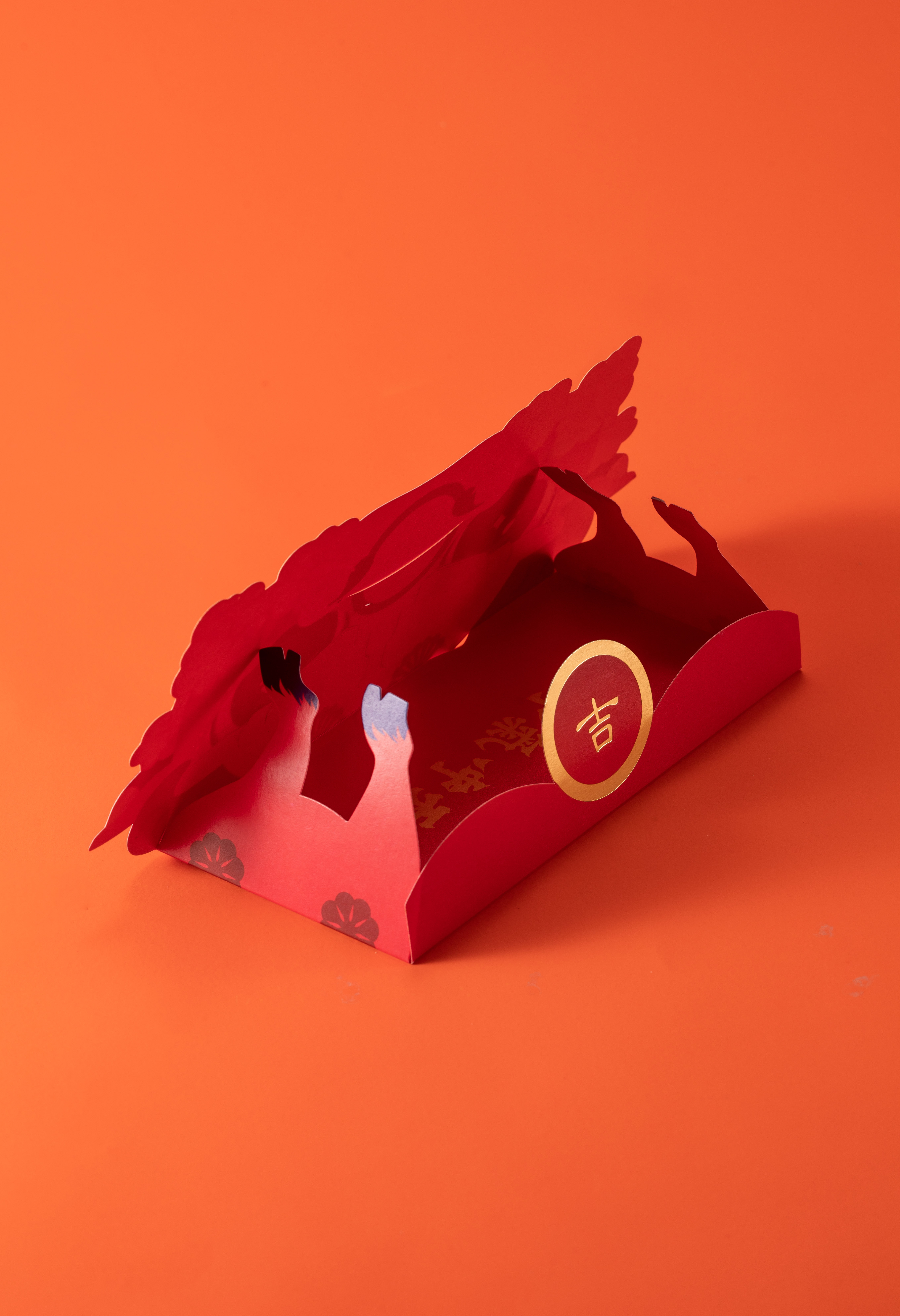 Red envelopes，the Chinese zodiac，year of the ox，