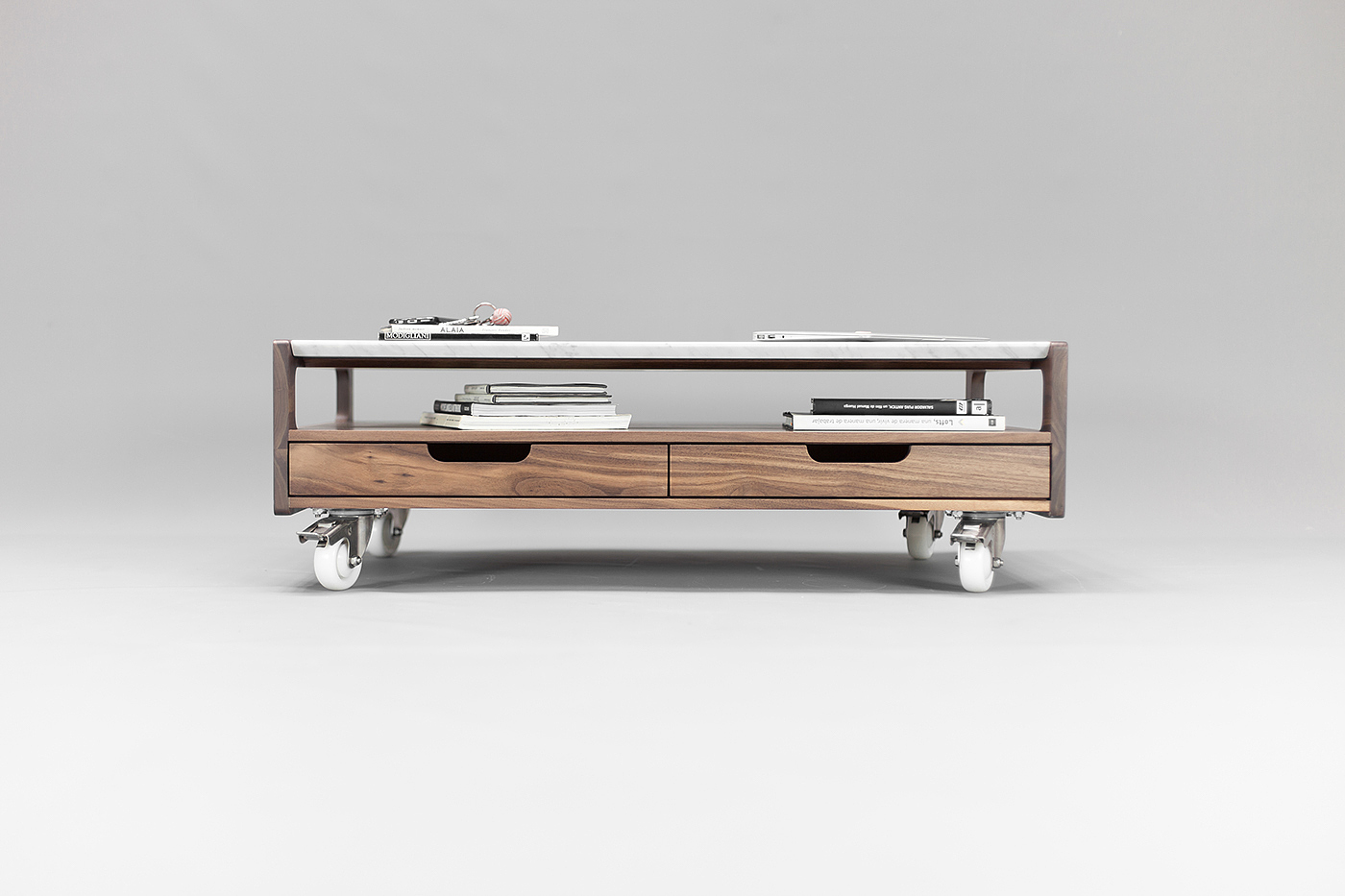 grace，steady，Marble，walnut，collocation，Coffee table，industrial design，